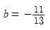 Solve for b. 1/7= 90/91 +b-example-1