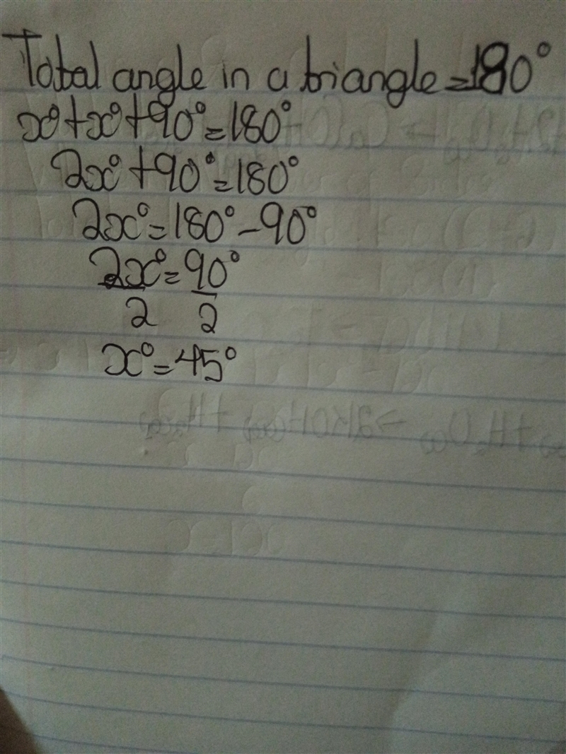 PLEASE HELP write and solve an equation to find the value of X. please explain in-example-1