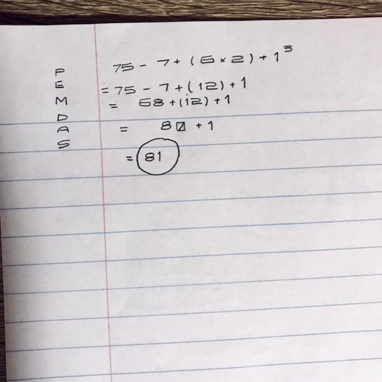 75-7+(6x2)+1 exponent 3 on top of the 1-example-1