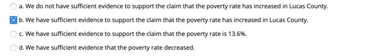 According to the 2010 Census information, 13.6% of those living in Lucas County are-example-1