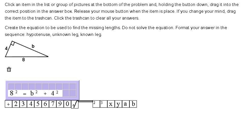 Click an Item in the list or group of pictures at the bottom of the problem and, holding-example-1