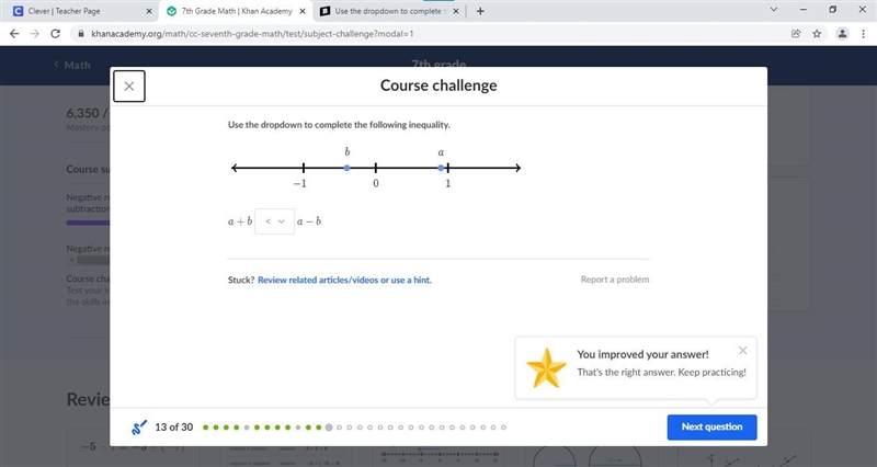 Use the dropdown to complete the following inequality. PLEASE HELP!!!​-example-1