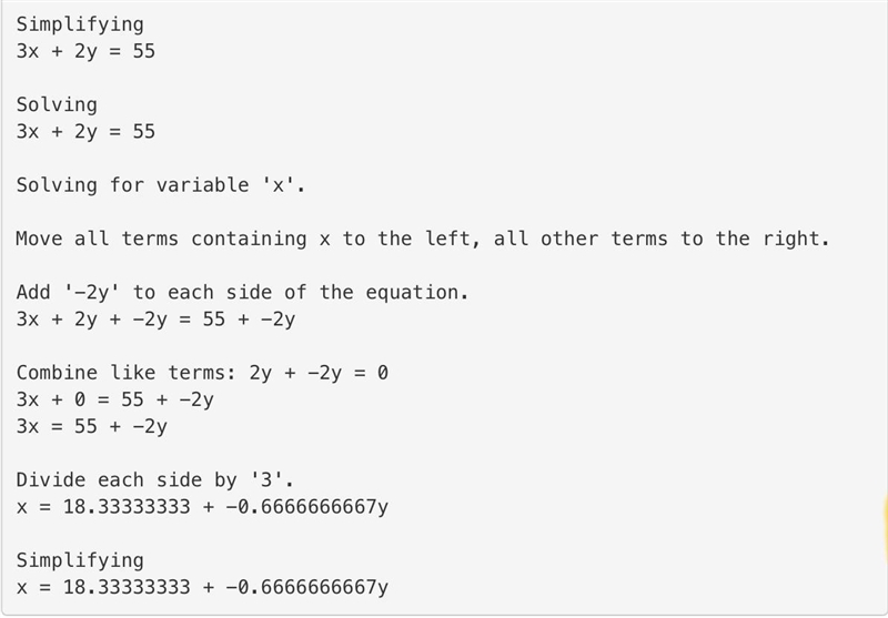 Which equation has a variable Isolated? (PUT NO SPACES WHEN TYPING THE EQUATION y-example-1