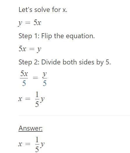 What is the direct of variation for y=5x (PLEASE HELP)-example-1