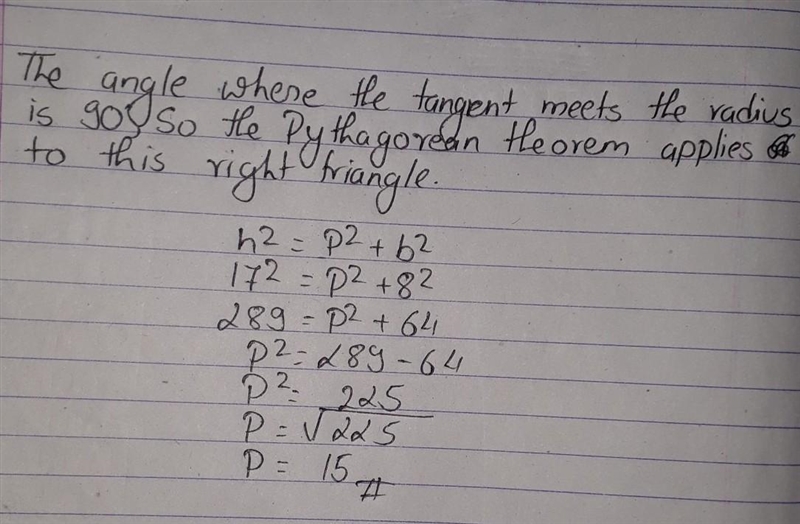 Find the length indicated. Assume that lines which appear to be tangent are tangent-example-1