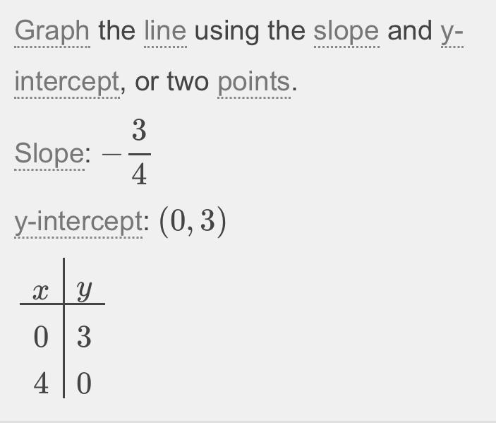 Which graph represents the equation 12 = 3x + 4y? Explain how you know.-example-1