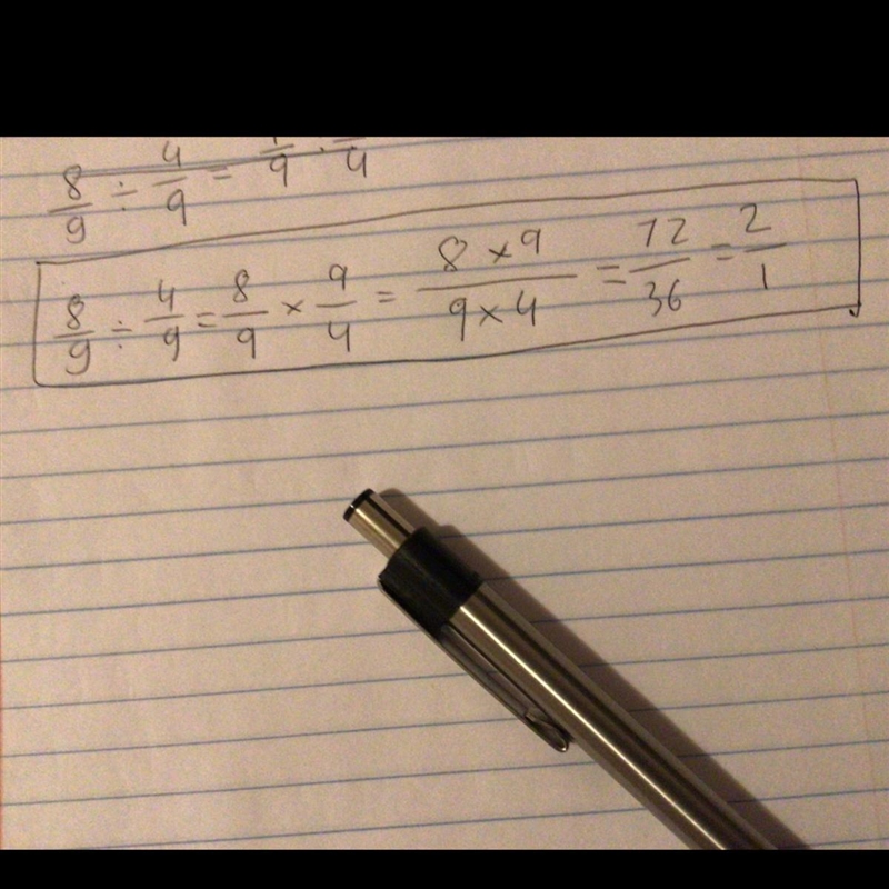 8/9 ÷ 4/9 = ??????????​-example-1