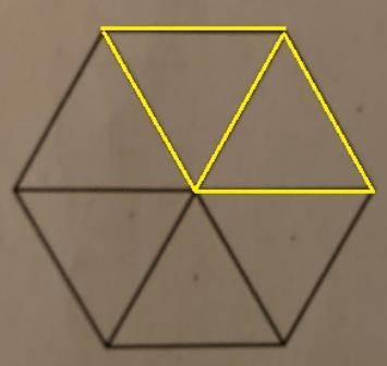 1/3 -shade the hexagon to show the fraction. The confusion is now to shade when the-example-1