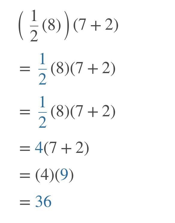 ½(8)(7+2) what is that??​-example-1