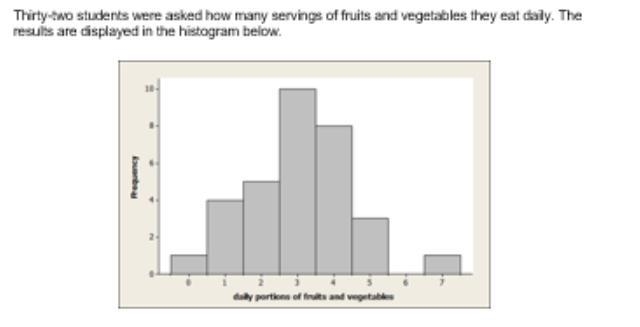 What percentage of the students surveyed eat no more than 3 whole servings of fruits-example-1