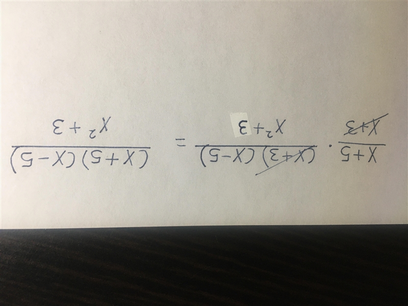 Which expression is equal to x+5x+3⋅(x+3)(x−5)x2+3 ?-example-1