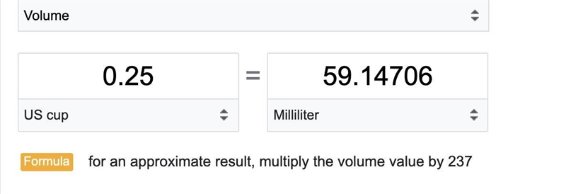 Convert .25 cups to mL?-example-1