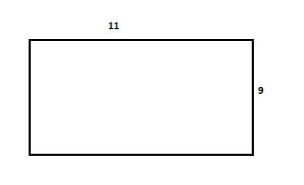 Judy built a rectangular patio that is 9 units wide and has a perimeter of 40 units-example-1