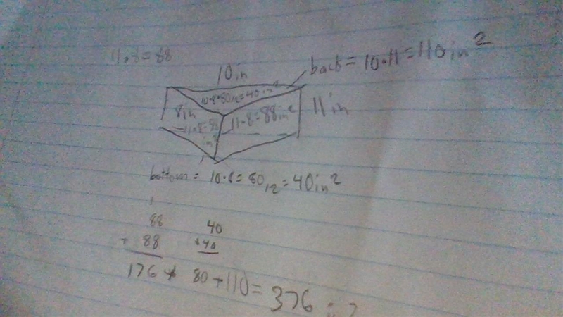 What is the surface area of the prism shown below? Your response should show all necessary-example-1