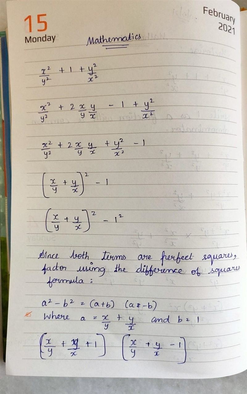 Factorise: x^2/y^2+1+y^2/X^2​-example-1