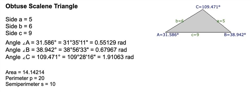 How many triangles can be constructed with side lengths 5, 6, and 9? None One More-example-1