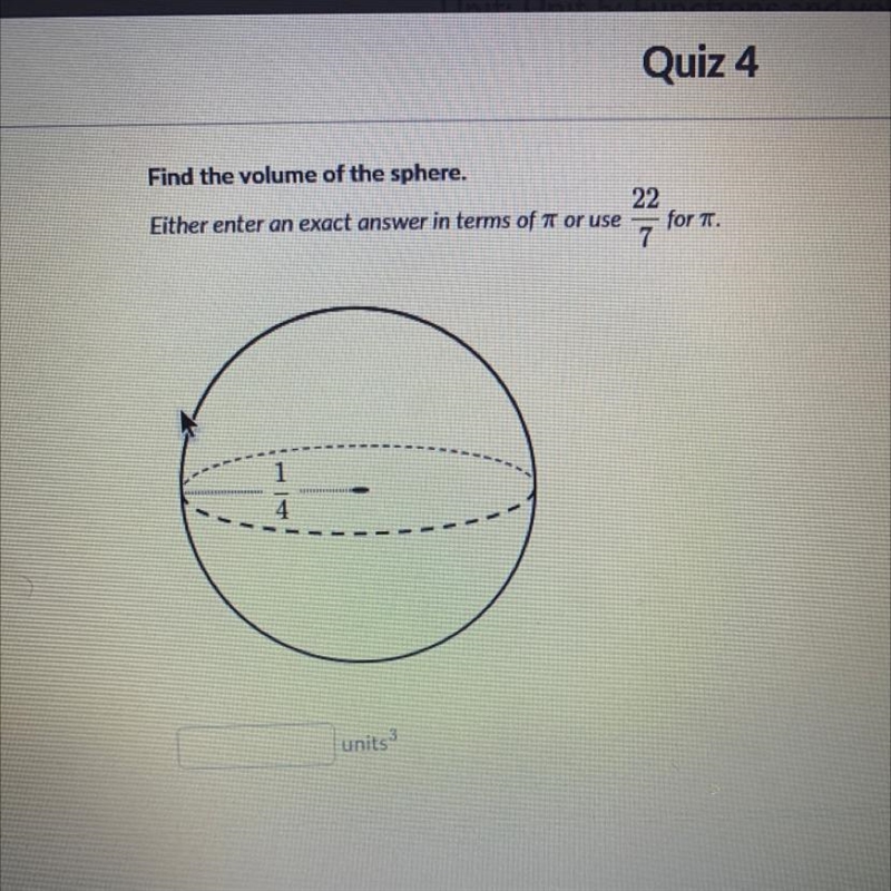 Find the volume of the sphere-example-1