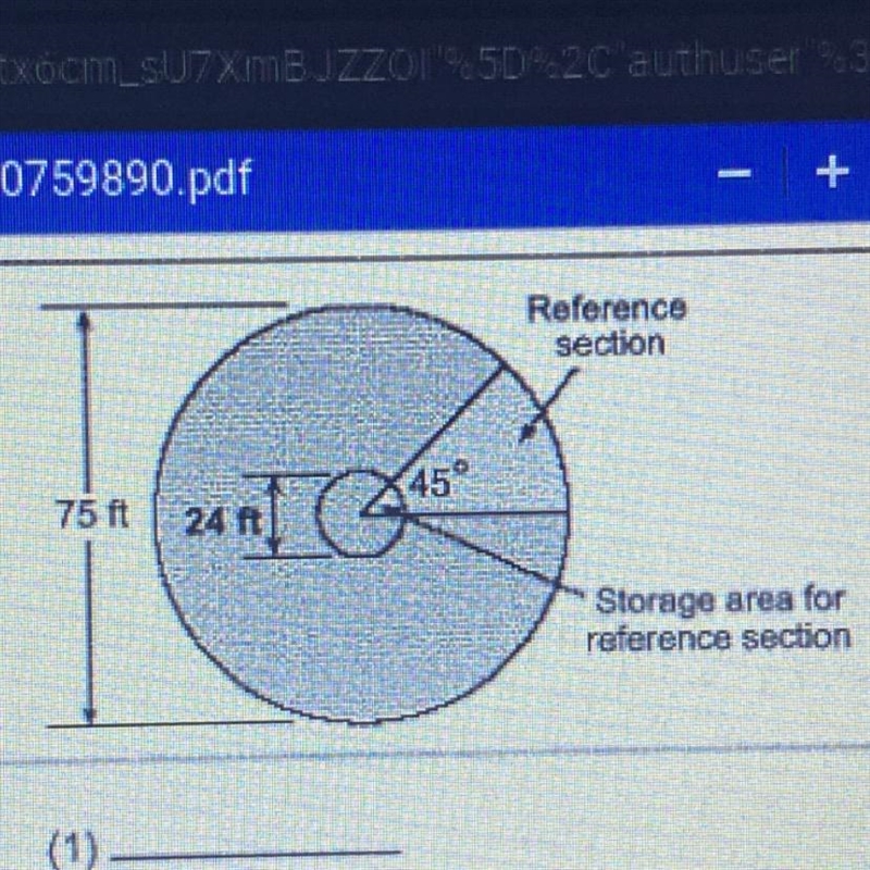 The library of a contemporary elementary school is circular. The floor plan includes-example-1