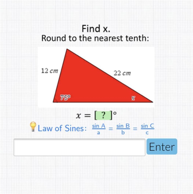 Please help find x. geometry.-example-1