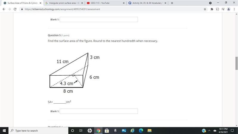 Find the surface area of the figure-example-1