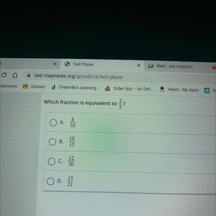 Which fraction is equivalent to 3/5-example-1