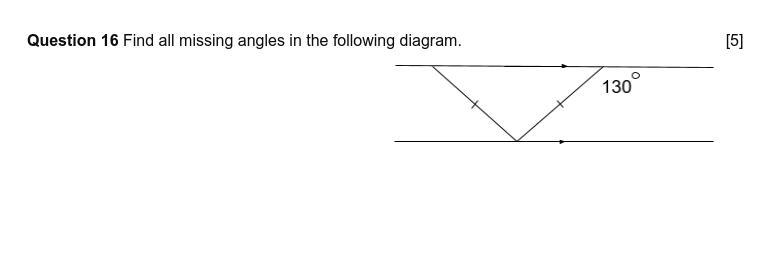 Find all missing angles in the following diagram-example-1