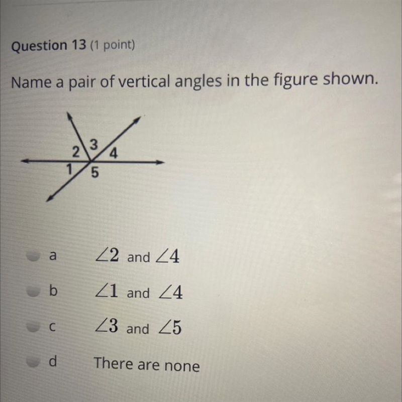 Which one is the pair of vertical angles?-example-1