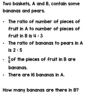 How many bananas are there in B? With explanation!-example-1