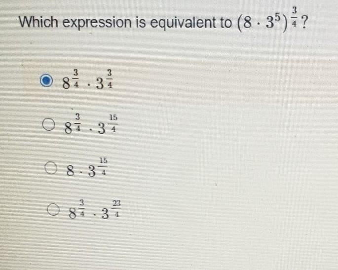 Which expression is equivalent to (8 - 35)? 81.31 87.37 O 8.37 081.37​-example-1