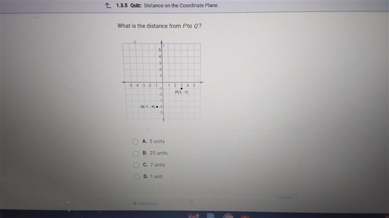 -HELP QUICK!!- What is the distance from P to Q? A P E X-example-1