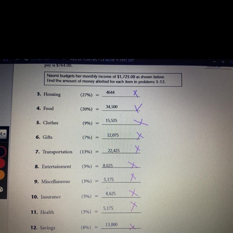 I really need help on this if you can show me how you got the answers as well thank-example-1