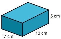 A rectangular prism has the dimensions shown. What is the total area of the prism-example-1