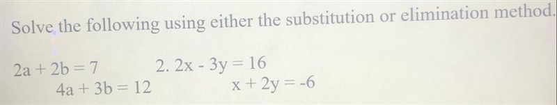 Solve the following using substitution method-example-1