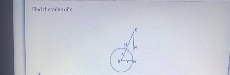 Find the value of x. 16 24-example-1