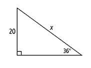 Find the value of x. Round to the nearest tenth. Write the appropriate equation, and-example-1