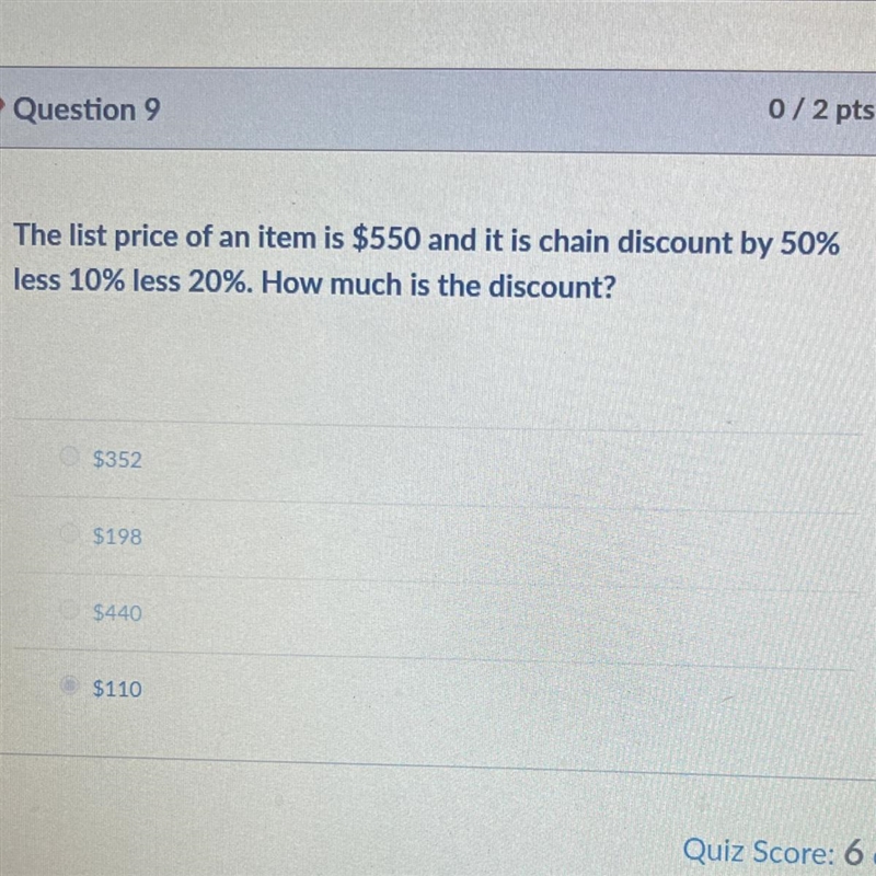 The list price of an item is $550 and it is chain discount by 50% less 10% less 20%. How-example-1