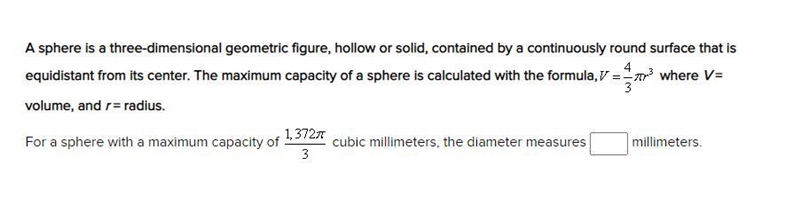 20 POINT!!!!!!!11PLEASE HELP!!!!! A sphere is a three-dimensional geometric figure-example-1