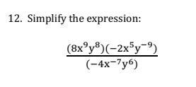 Simplify the expression: The picture is down below-example-1