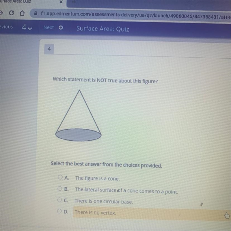 Which statement is NOT true about this figure? Select the best answer from the choices-example-1