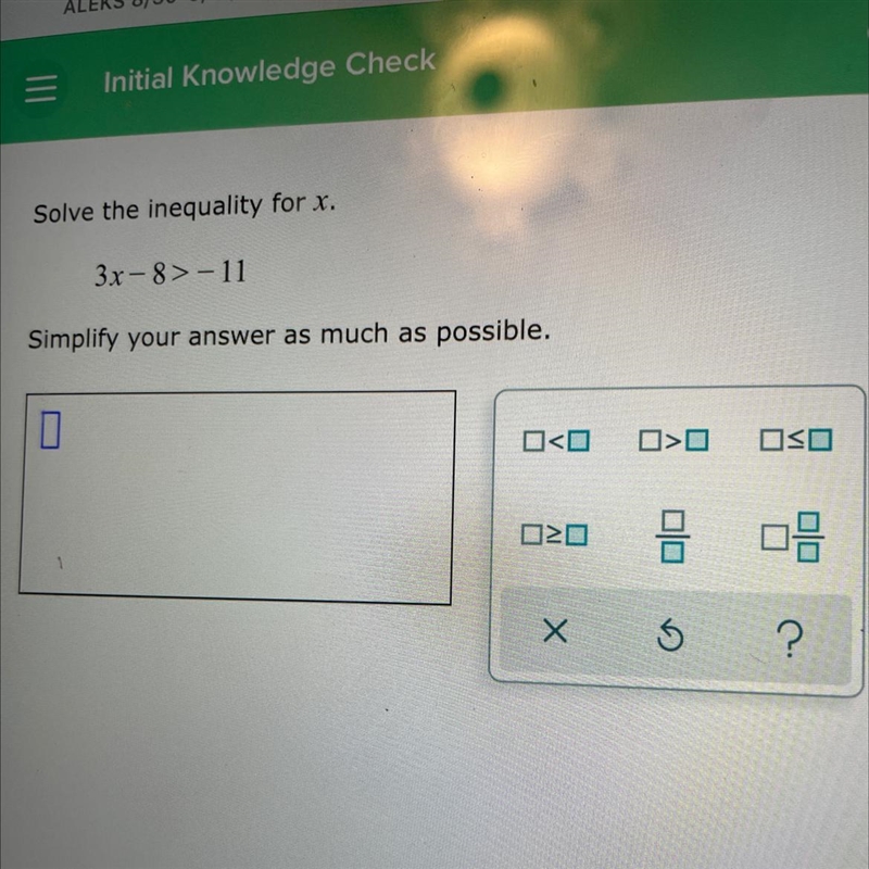 Simplify your answer as much as possible solve the inequality for X-example-1