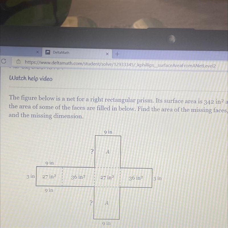 The area of the missing face is-example-1