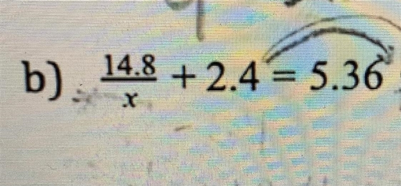 Help solve for X Please ignore the other scribbles in pencil. Thanks-example-1