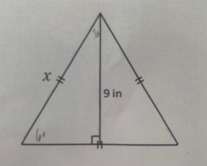 Solve For The Missing Variable In Each Figure. Give Exact Values.-example-1