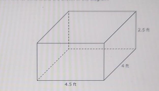 A rectangular prism and its dimensions are shown in the diagram. What is the total-example-1