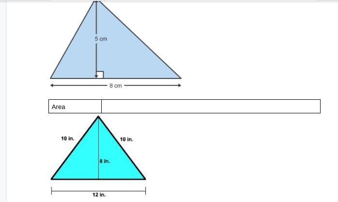 Area of traingle and rectangle More coming!!-example-1