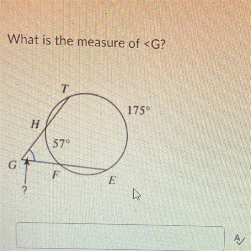 PLEASE PLEASE PLEASE HELP What is the measure of T 175° H 57° F-example-1