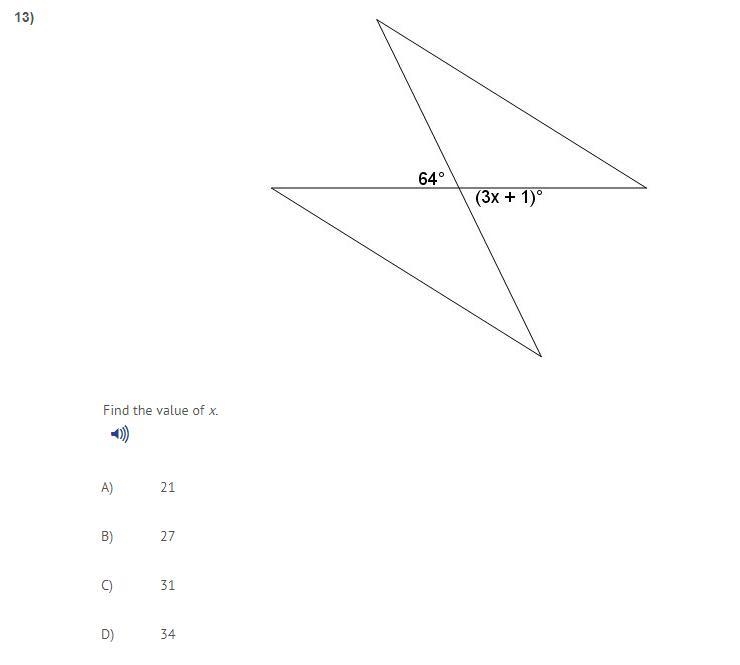 Help ASAP. Find the value of x.-example-1