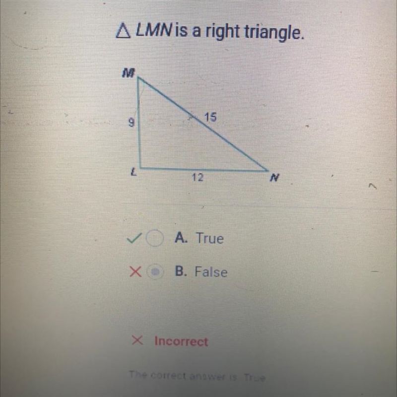 ALMN is a right triangle.-example-1