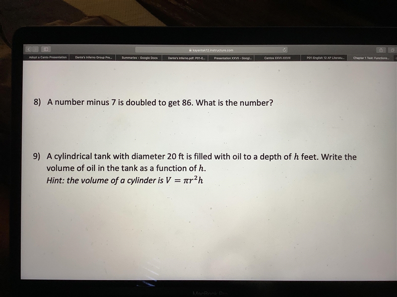 Help with both questions (8 and 9) please. No link answers thx-example-1