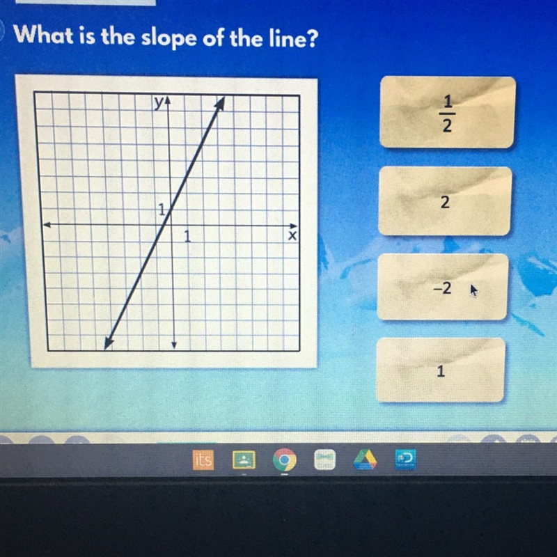 What is the slope of the line?-example-1